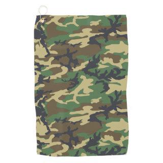 Camouflage Woodlands Pattern  Golf Towel