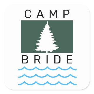 Camp Bride Bachelorette Party Sticker