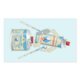 Camp stove gas canisters funny hiking rectangular sticker