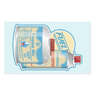 Camp Stove gas canisters Propane Butane Rectangular Sticker