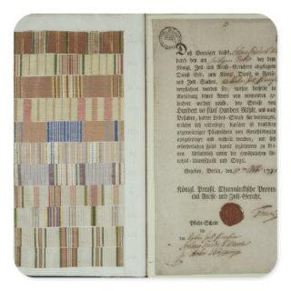 Campaign ribbons and record of duty square sticker
