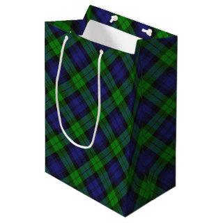 Campbell Clan Tartan Plaid Black Watch Medium Gift Bag