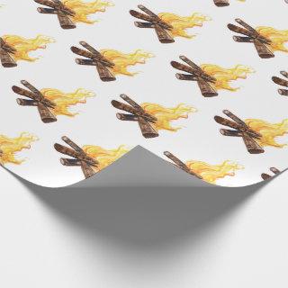 Campfires on White Camping Hiking Adventure Gift