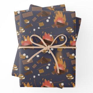 Camping Fire Outdoor Adventure & Marshmallows  Sheets