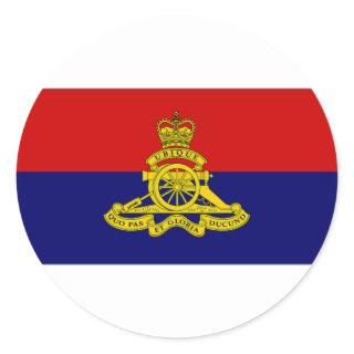 Canada Artillery Branch Camp Flag Classic Round Sticker