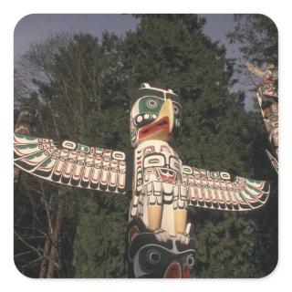 Canada, British Columbia, Vancouver.  Native Square Sticker
