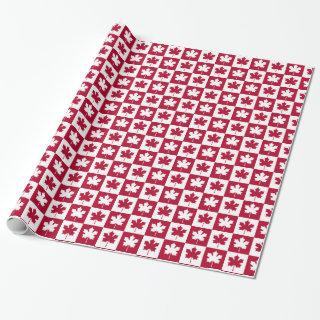 Canada Day Maple Leaf Checkered