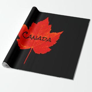 Canada Day Red Black Maple Leaf