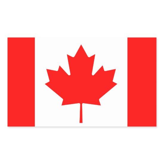 Canada Flag Rectangular Sticker