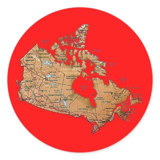 Canada Map Sticker