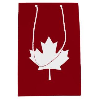 Canada Maple Leaf Gift Bag - Reverse Colors