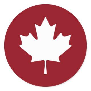 Canada Maple Leaf Sticker - Reverse Colors