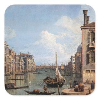 Canaletto View of the Grand Canal     Square Sticker