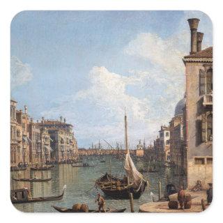 Canaletto View of the Grand Canal     Square Sticker