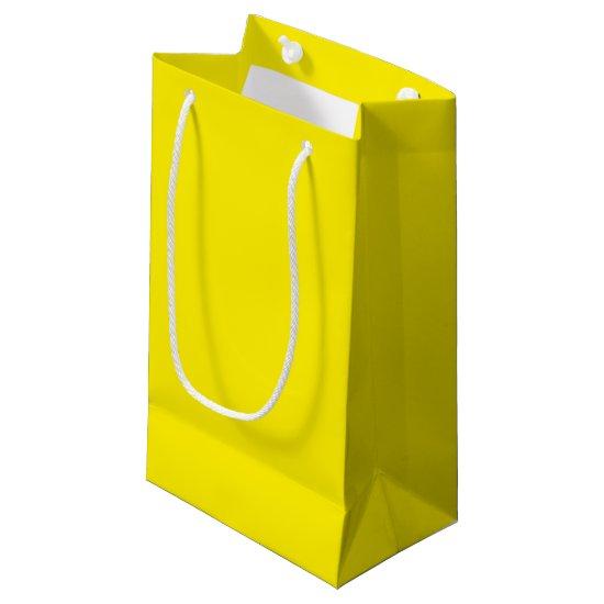 Canary Yellow Solid Color Small Gift Bag