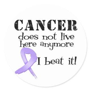 Cancer Does Not Live Here Anymore Classic Round Sticker
