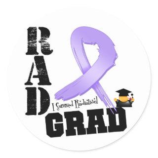 Cancer Radiation Therapy RAD Grad Classic Round Sticker