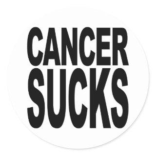 Cancer Sucks Classic Round Sticker