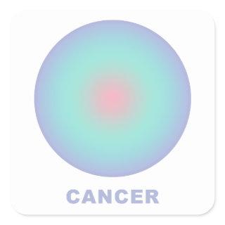 Cancer Zodiac Sign Stylish Gradient  Square Sticker