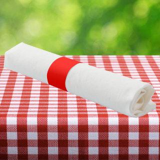 Candy Apple Red Solid Color Napkin Bands