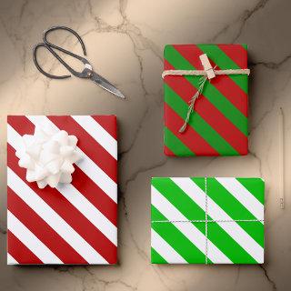 Candy Cane Basics--Classic Stripes Gift Wrap