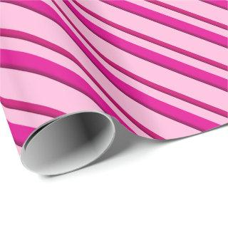Candy Cane Stripes in Peppermint Pink