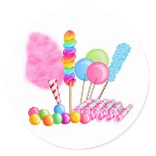 Candy Circus Classic Round Sticker