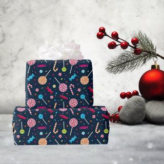 Candy Dandy Navy Blue Pattern