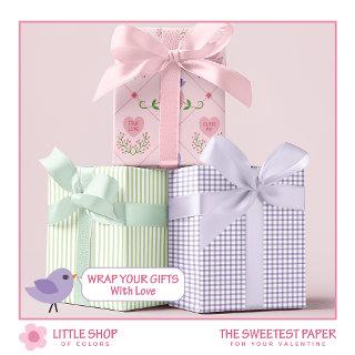 Candy Heart and Love Birds Valentines Day  Sheets