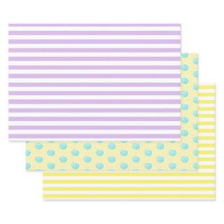 Candy Stripes and Lollipops Pastel  Sheets