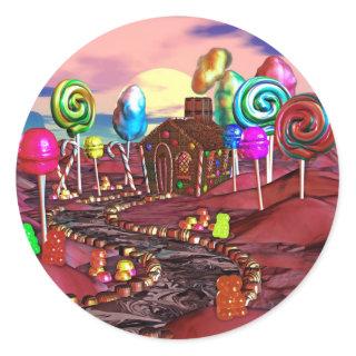 Candyland Classic Round Sticker