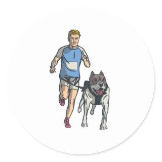 Canicross Classic Round Sticker
