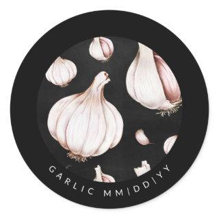 Canning | Date | Garlic Classic Round Sticker