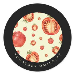 Canning | Date | Tomatoes Classic Round Sticker