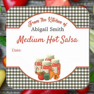 Canning Salsa Veggies Square Sticker