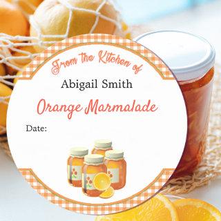 Canning Sticker Citrus Orange Marmalade