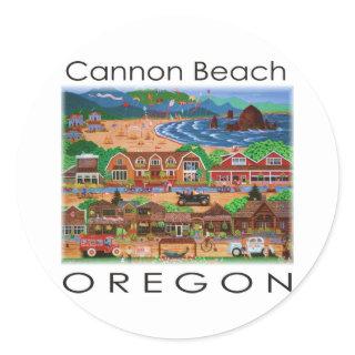Cannon Beach ~ Oregon Classic Round Sticker