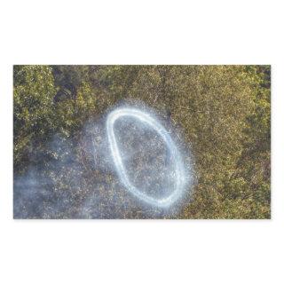 Cannon Smoke Ring Rectangular Sticker