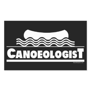 Canoeologist Rectangular Sticker