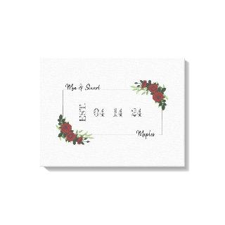 Canvas Alternative Wedding Guest Book CDM&S