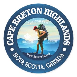 Cape Breton Highlands NP (C) Classic Round Sticker