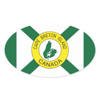 Cape Breton Island Flag (unofficial), Nova Scotia Oval Sticker