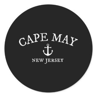 Cape May New Jersey Classic Round Sticker