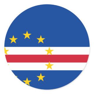 Cape Verde Flag CV Classic Round Sticker