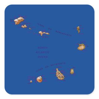 Cape Verde Map Sticker