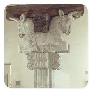 Capital in the Persian style Square Sticker
