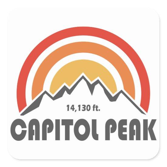 Capitol Peak Square Sticker