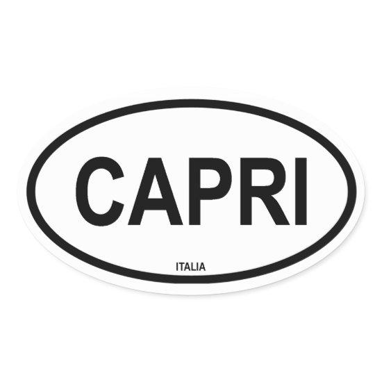 CAPRI OVAL STICKER