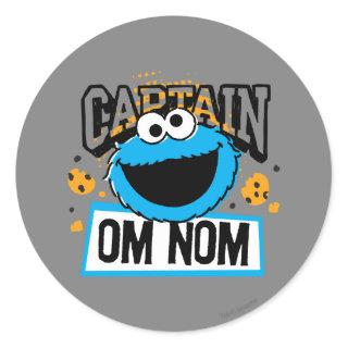 Captain Cookie Monster Classic Round Sticker