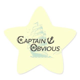 Captain Obvious Star Sticker